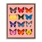 Stupell Industries Butterfly Species on Pink Floating Frame, design by LISH Creative